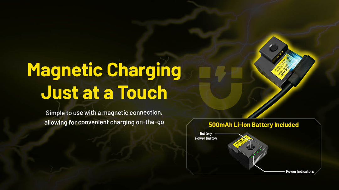 NITECORE Compact Tactical Rechargable Weapon Light (650 Lumens, 410M)