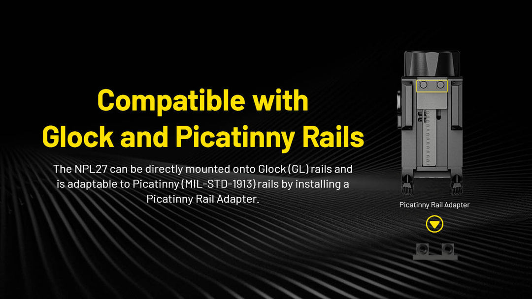 NITECORE Compact Tactical Rechargable Weapon Light (650 Lumens, 410M)