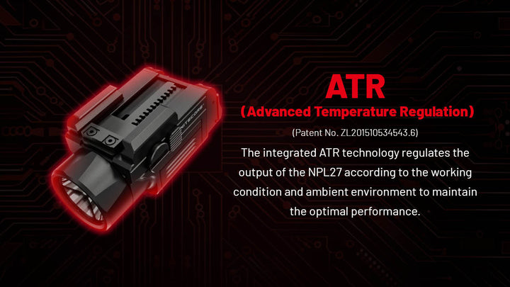 NITECORE Compact Tactical Rechargable Weapon Light (650 Lumens, 410M)