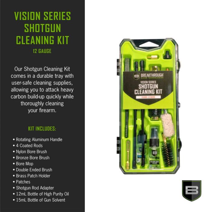 Breakthrough Clean Technologies Vision Series Shotgun Cleaning Kit 12-Gauge