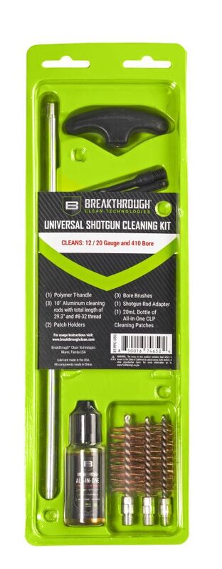 Breakthrough Universal Shotgun Cleaning Kit (12/ 20 Gauge and 410 Bore)