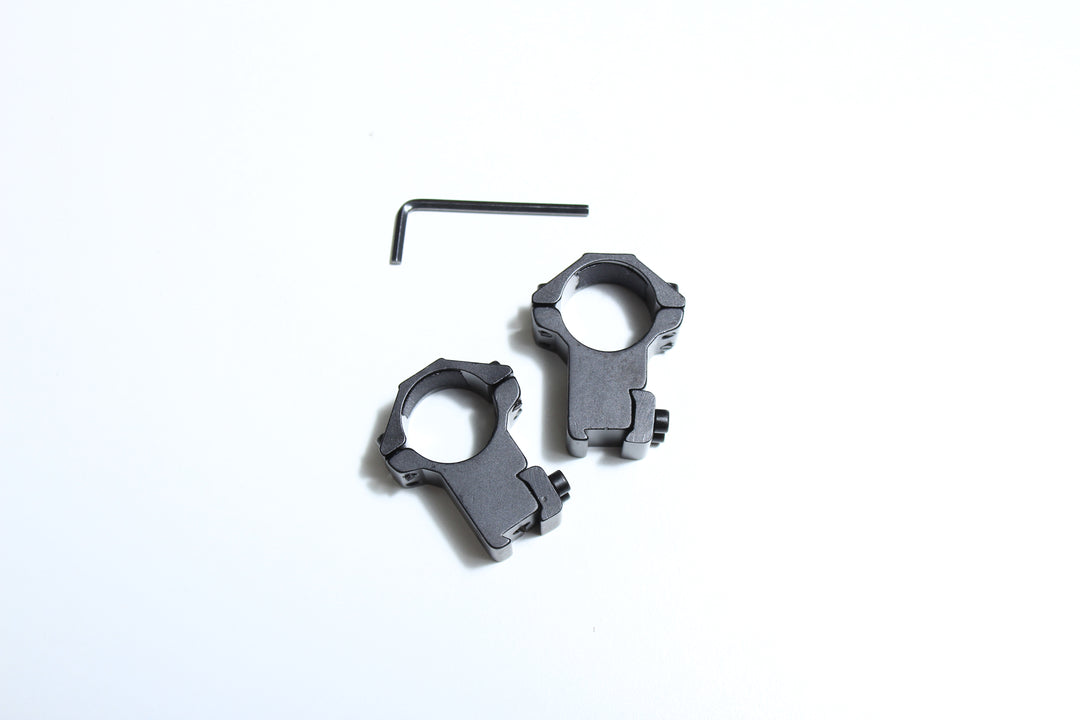 Rifle Scope Ring Set 11mm / 3/8 Dovetail (Medium or High, 25.4mm or 30mm)