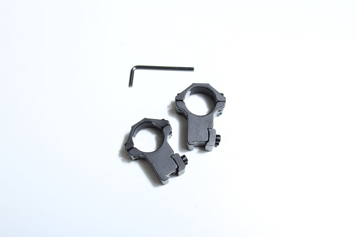 Rifle Scope Ring Set 11mm / 3/8 Dovetail (Medium or High, 25.4mm or 30mm)