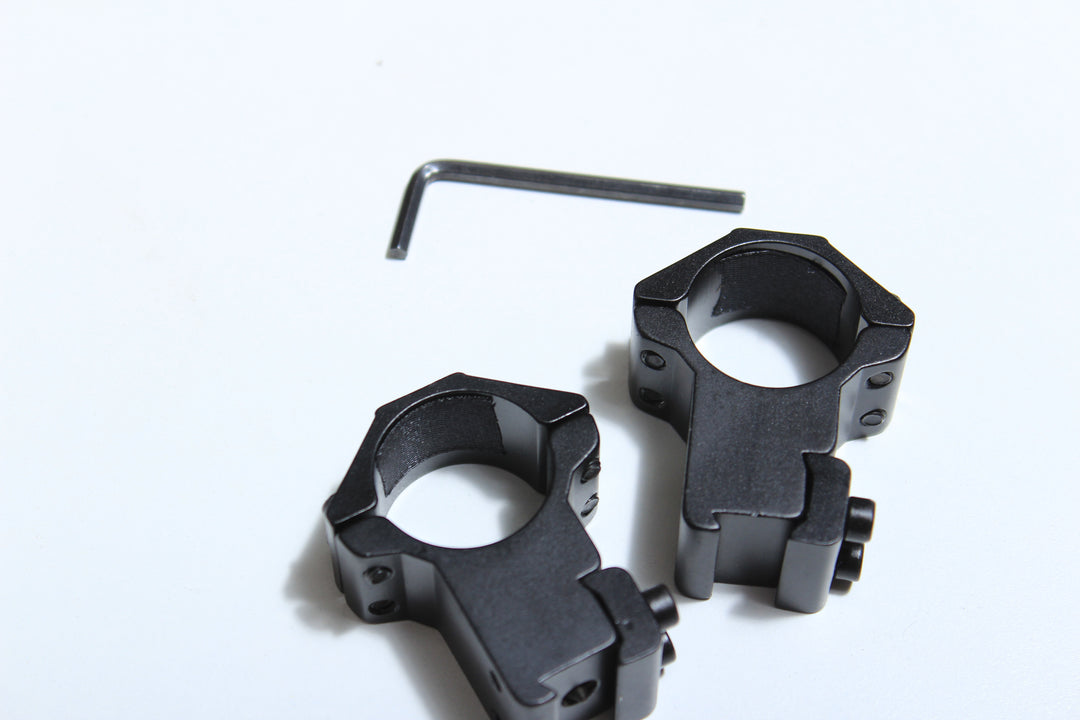 Rifle Scope Ring Set 11mm / 3/8 Dovetail (Medium or High, 25.4mm or 30mm)