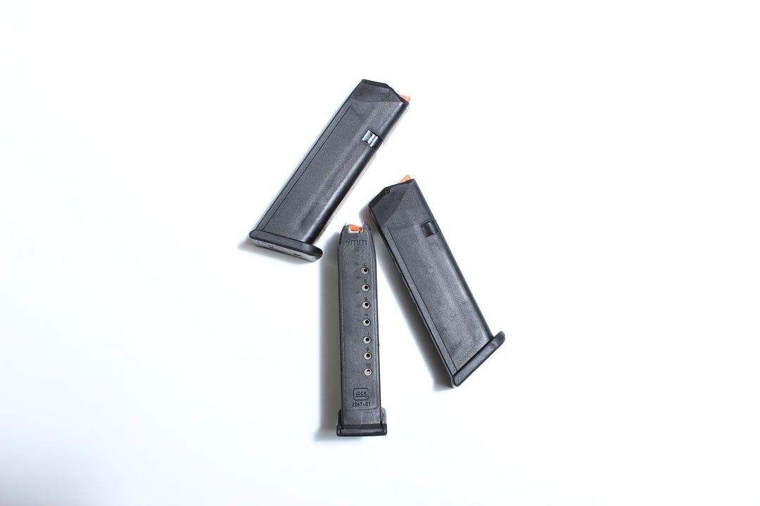 Original Glock 17 10 Shot 9mm Magazine Orange Follower (Used - Very Good Condition)