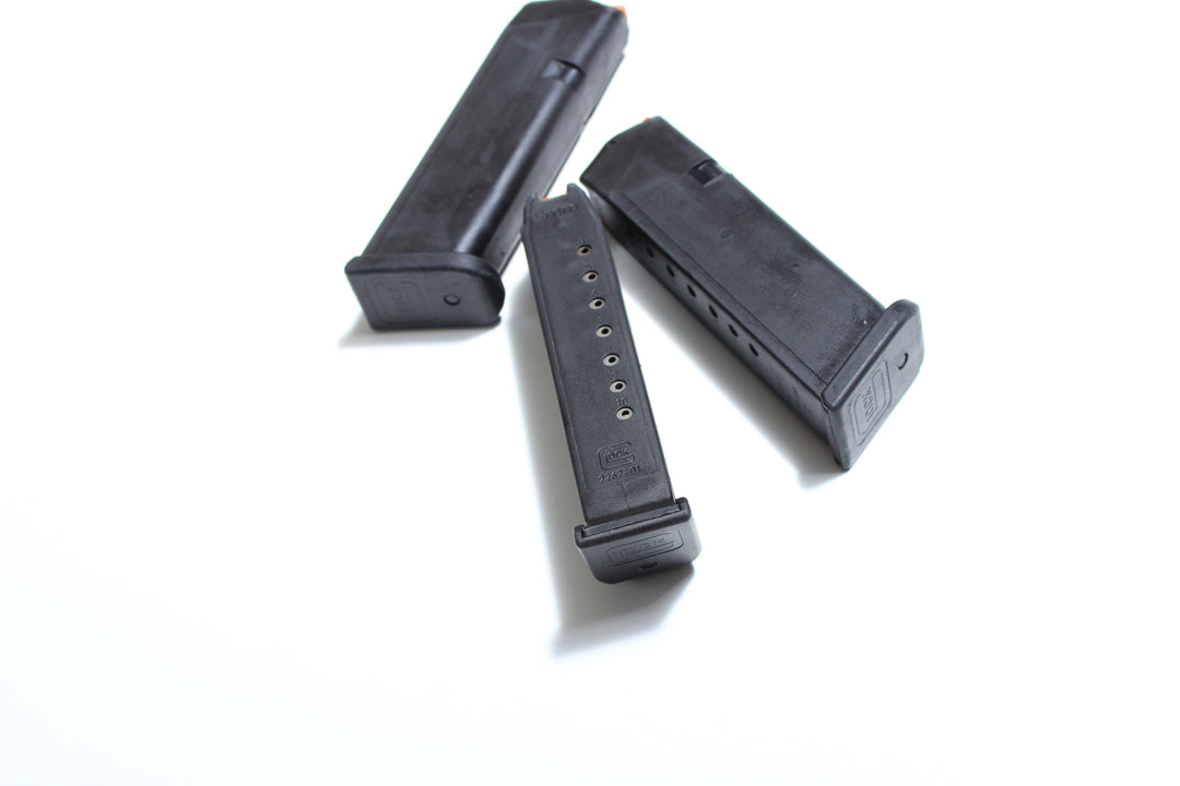Original Glock 17 10 Shot 9mm Magazine Orange Follower (Used - Very Good Condition)