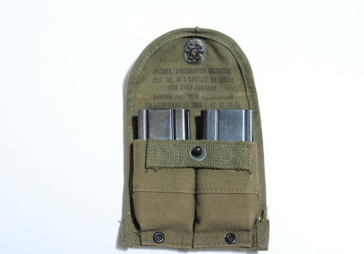 M1 30CAL Carbine 2 x 15 Shot Magazines + Un-issued Pouch Bundle