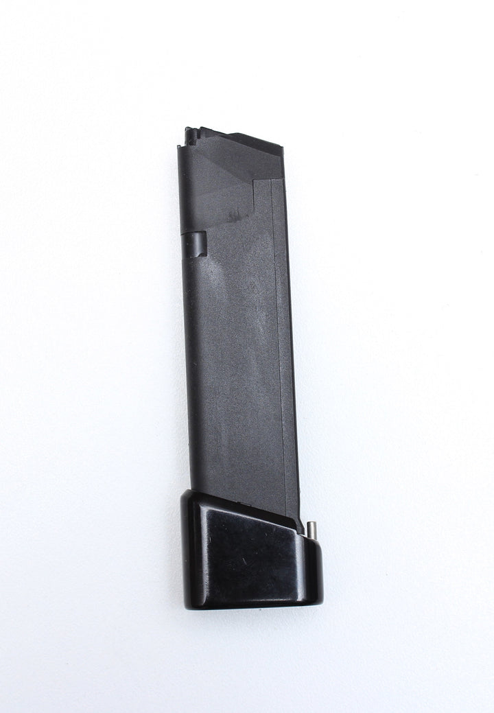 Glock 17/ 34 20 Round 9mm High Capacity Magazine (Used) Black, Blue and Red