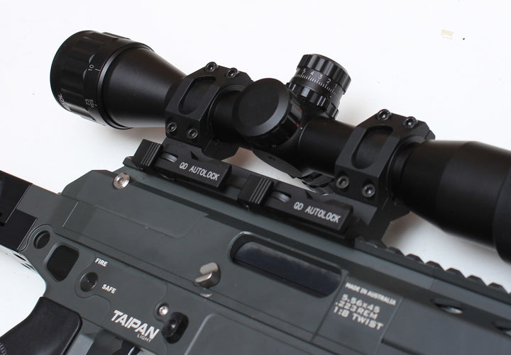 Quick Release Picatinny Rail Scope Mount 25-30mm