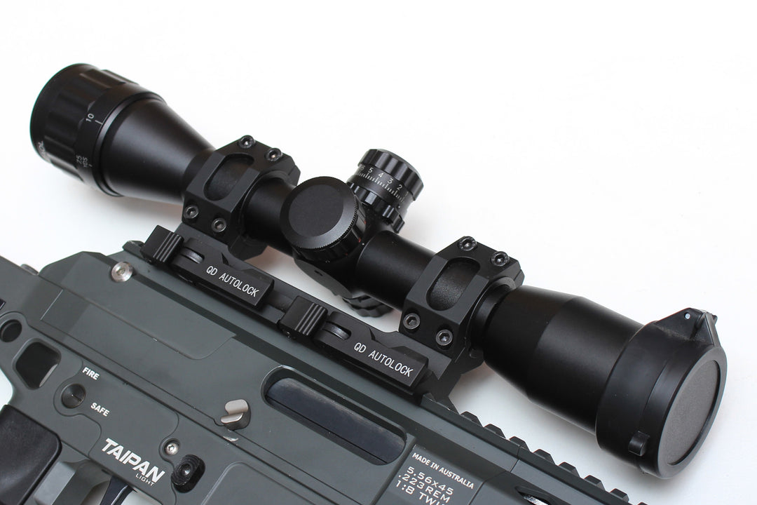 Quick Release Picatinny Rail Scope Mount 25-30mm