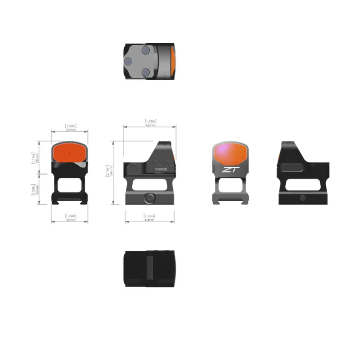 Zero Tech Thrive HD Multi Reticle Reflex - Low / High Mount