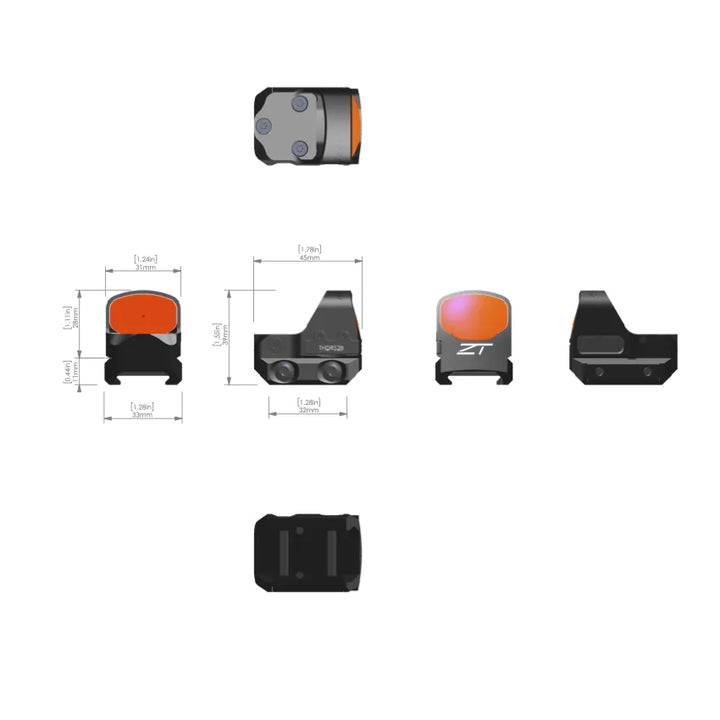 Zero Tech Thrive HD Multi Reticle Reflex - Low / High Mount