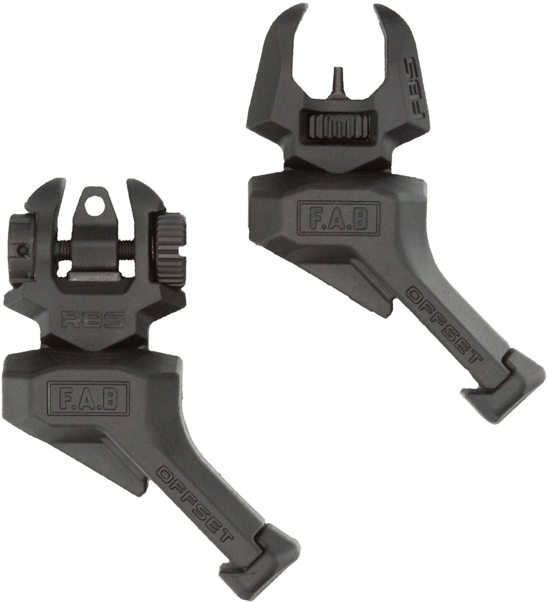 Fab Defense Front and Rear Offset Flip-Up Sights