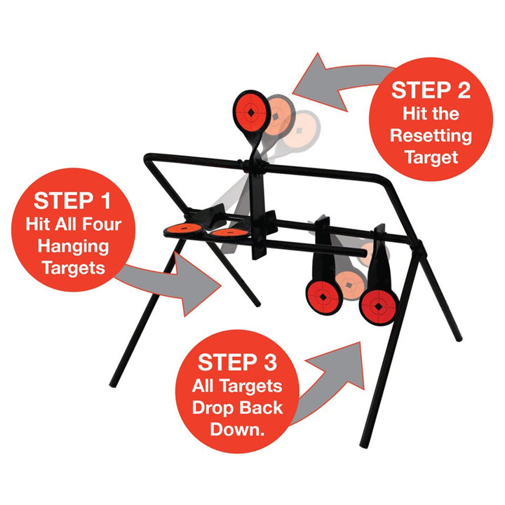 World of Targets Gallery .44 Rimfire & PCP Air Rifle Resetting Target