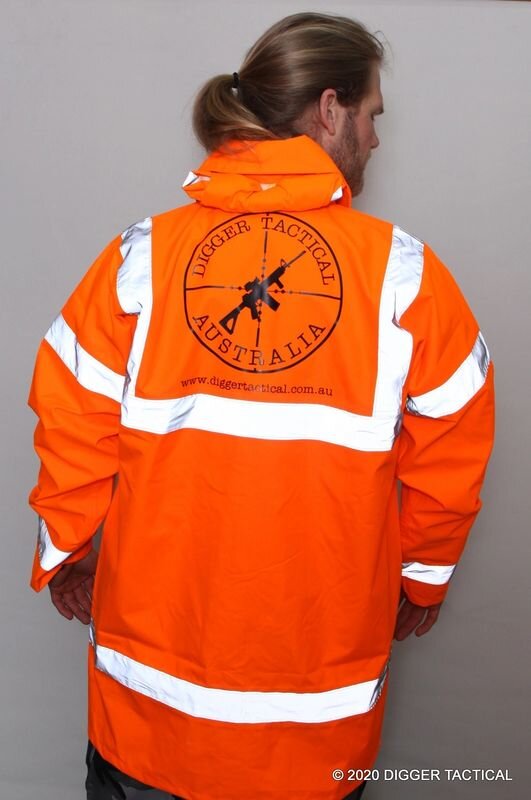 Hi-Vis (L) Range / Work Jacket 100% Water & Wind Proof