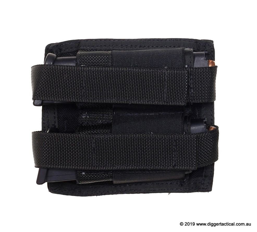 Sord Horizontal Twin Pistol Mag Pouch Black