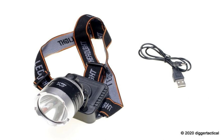 Led Camping / Hunting Head Lamp Rechargeable