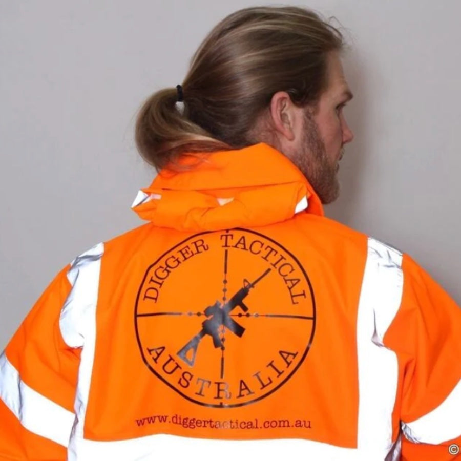 Hi-Vis (L) Range / Work Jacket 100% Water & Wind Proof