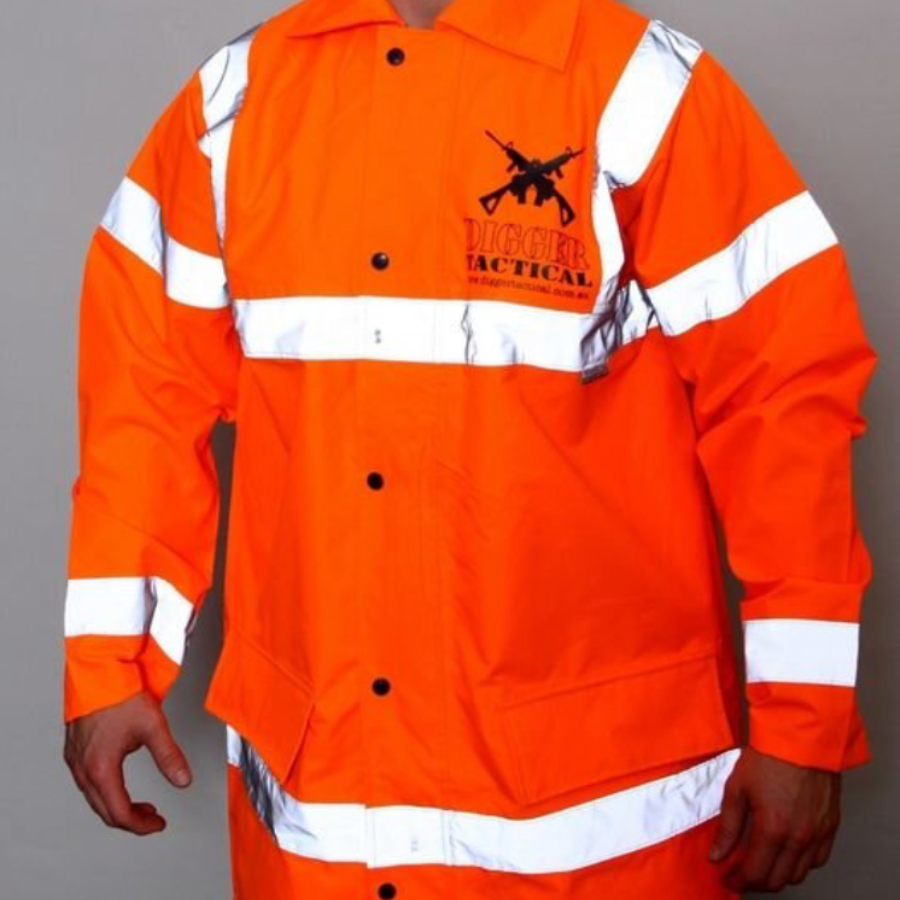 Hi-Vis (L) Range / Work Jacket 100% Water & Wind Proof