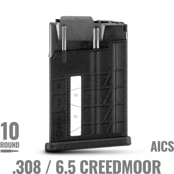 MDT BLACK - Poly/Metal 243 / 6.5 CREED / 308WIN 10 shot AICS Magazine