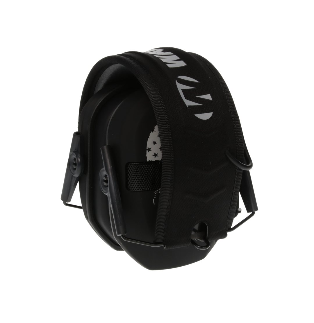 WALKERS FREEDOM SERIES SLIM ELECTRONIC EAR MUFF - BLACK PUNISHER